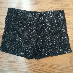 Forever21 sequins black shorts